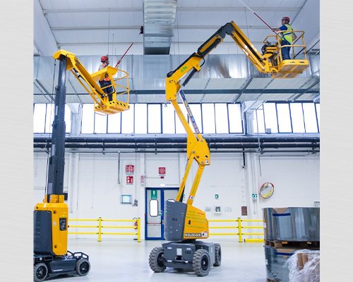 Semovente articolata elettrica da 15 metri: zero emissioni e lavoro indoor nei capannoni