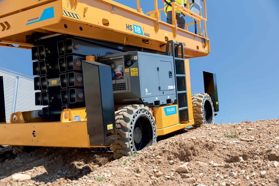 Pantografo diesel pesante per cantieri stradali e grandi facciate continue
